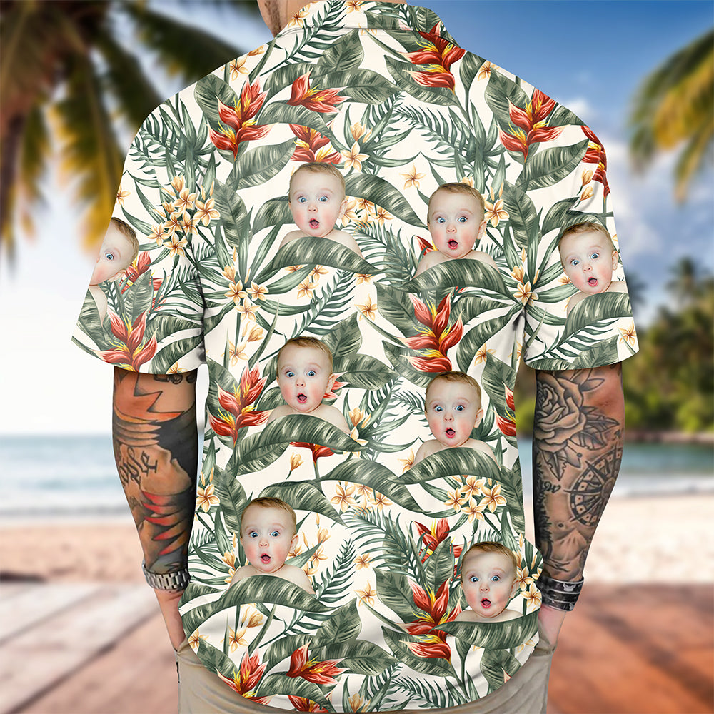 Custom Hawaii In The Air Face Human Photo Family Hawaii Shirt HO82 893834