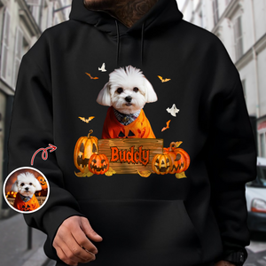 Custom Dog Cat Photo Halloween Witch Dark Shirt HO82 894996