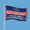 250 Years Anniversary Custom Family Name America House Flag CH07 910188
