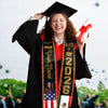 Custom Photo Country Flag Class of 2026 Graduation Stoles LM32 897701
