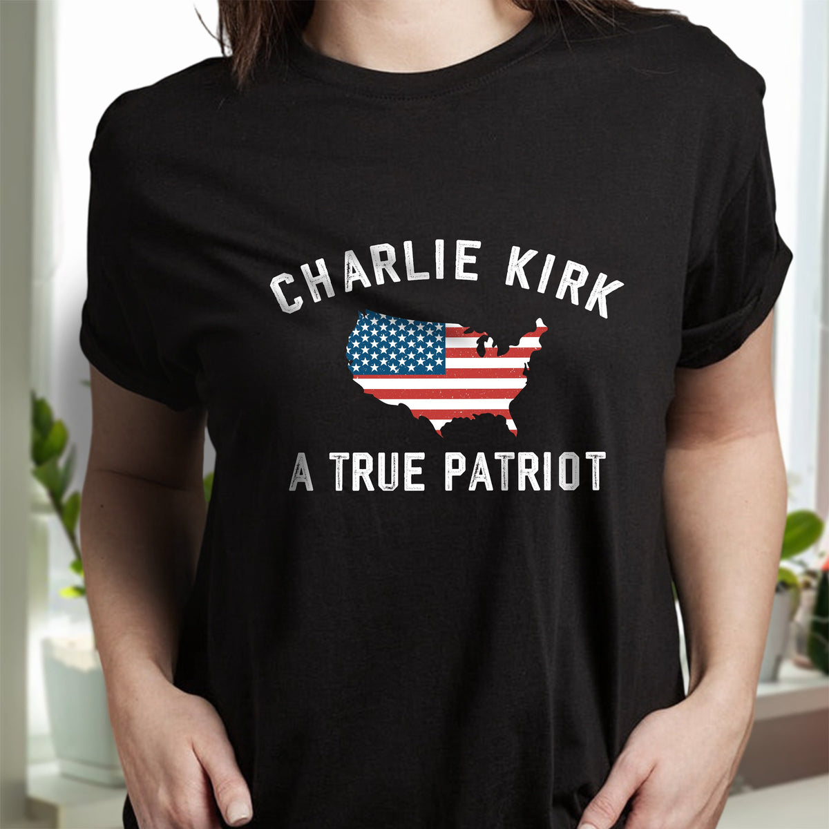 Charlie Kirk - A True Patriot Dark Shirt LM32 65451