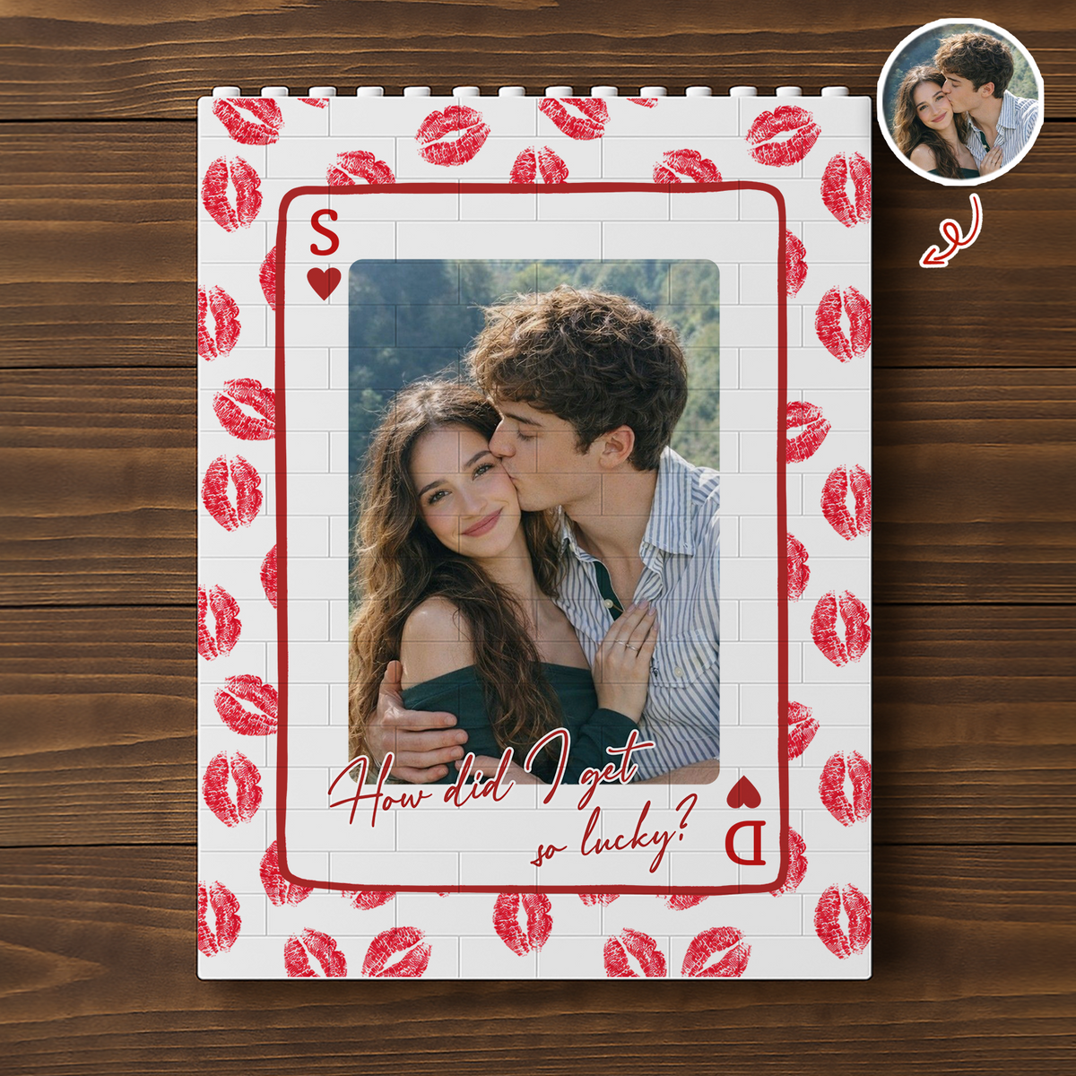Custom Photo Couple Our Story Building Brick Blocks HA75 921870