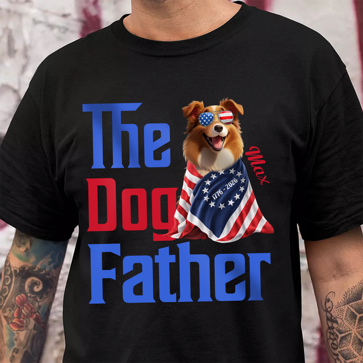 Personalized The Dogmother, Dogfather With 250th USA Anniversary Shirt HO82 901218