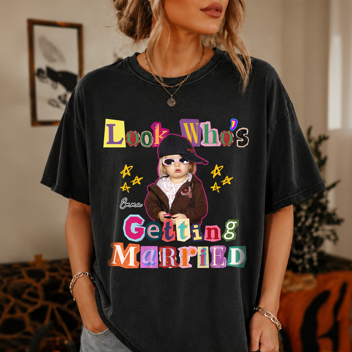 Custom Photo And Name Looking Who's Getting Married Comfort Shirt TH10 170577