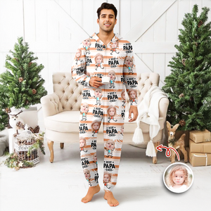 Custom Photo Best Dad Grandpa Ever - Personalized Onesie Pajamas LM32 897265