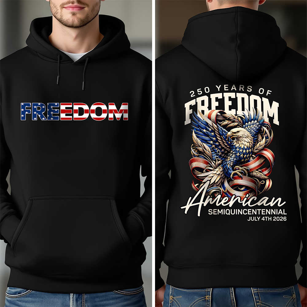 250 Years America Of Freedom Back & Front Dark Shirt TH10 169339
