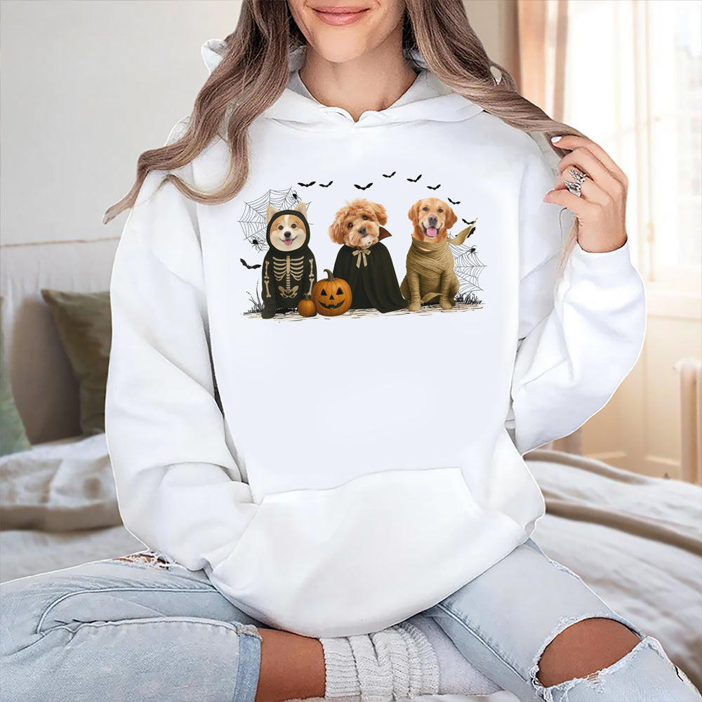 Custom Photo Gothic Halloween Shirt For Dog Lover TH10 896135