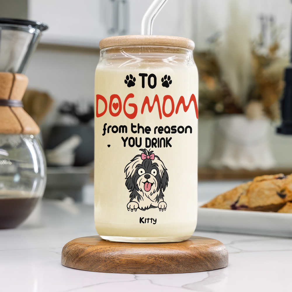 Personalized From The Reasons You Drink Glass Can With Lid LM32 893251