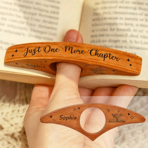 Just One More Chapter Personalized Engraved Book Page Holder Gifts For Book Lovers CH07 899514