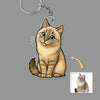Custom Dog Cat Cartoon Photo Acrylic Keychain For Dog Lovers Cat Lovers CH07 896446