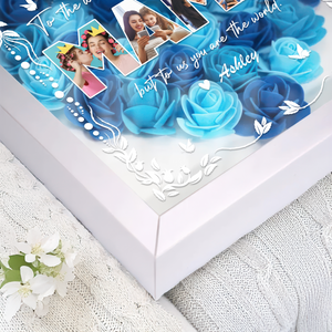 Custom Photo Happy Mother's Day Heart Flower Shadow Box HO82 893610