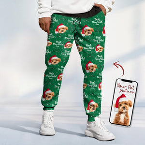 Custom Pet Photo Best Dog Dad Ever Sweatpants For Golf Loving LM32 893939
