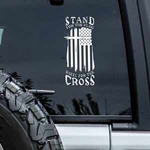 Stand for The Flag Kneel for The Cross Car Window Decal Sticker LM32 897351