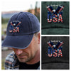 Faith, Family & Freedom 250 Years of America Washed Denim Baseball Cap LM32 897353