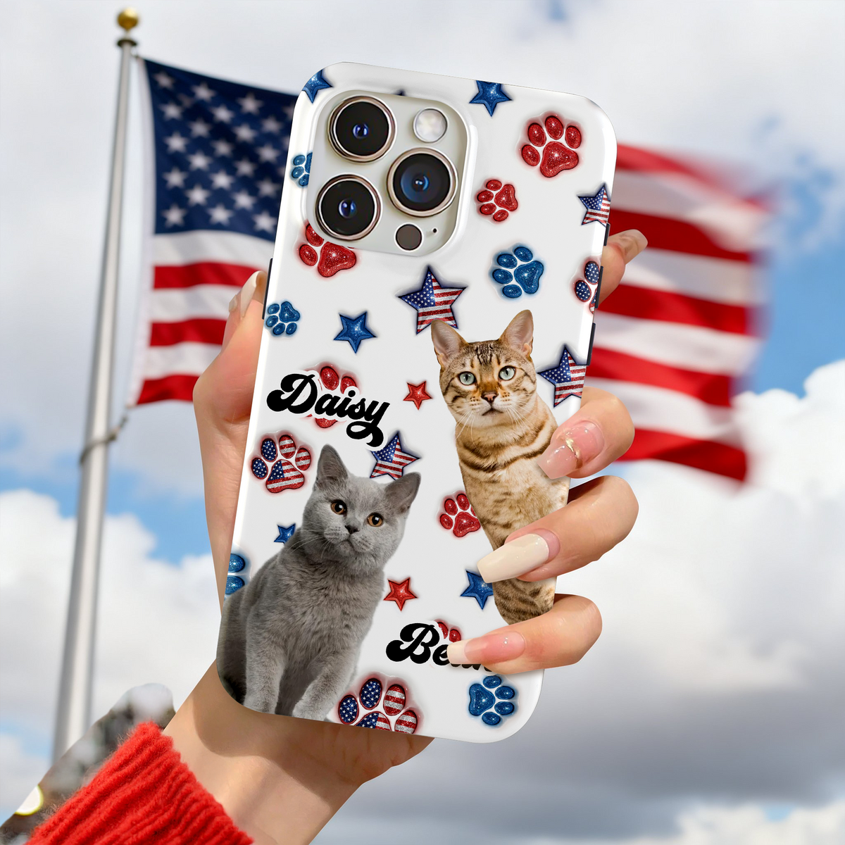 Custom Photo Dog US Pattern Personalized Phone Case HA75 921088