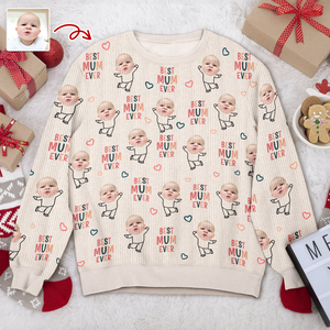 Best Nana Ever Custom Photo Grandkids Ugly Sweater TH10 894329