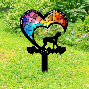 Personalized You Were My Favorite Hello & My Hardest Goodbye Dog Loss Garden Stake LM32 893853