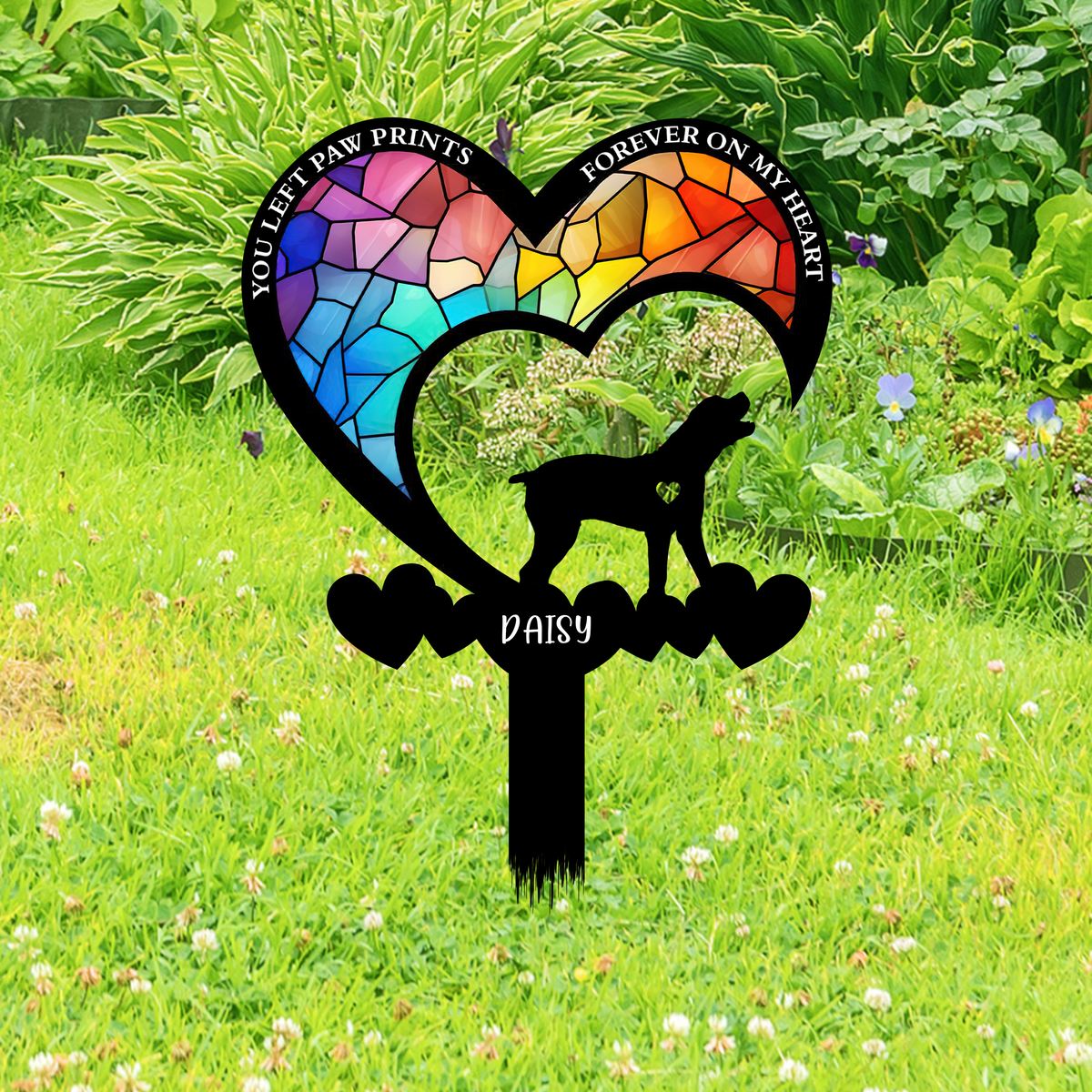 Personalized You Were My Favorite Hello & My Hardest Goodbye Dog Loss Garden Stake LM32 893853