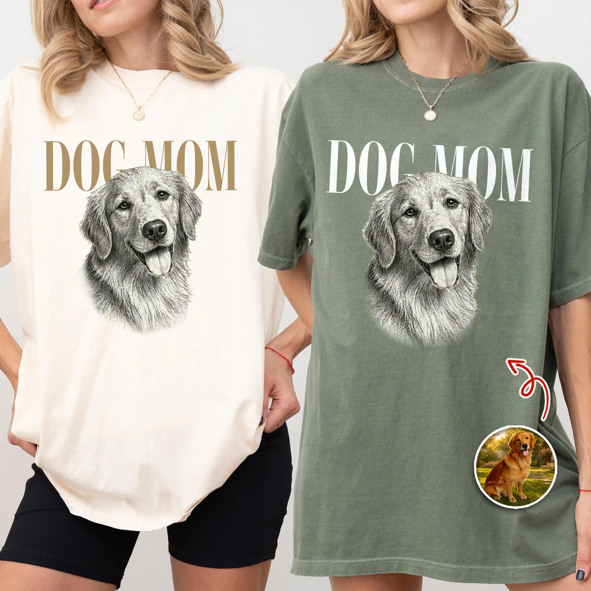 Custom Pet Face Dog Dad Dog Mom Vintage Style Comfort Shirt CH07 911936