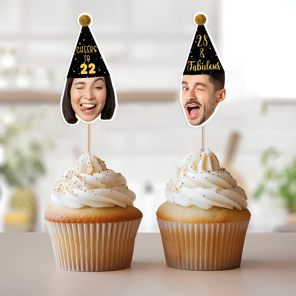 Custom Face Cupcake Toppers, Custom Birthday Cake Topper HO82 893878