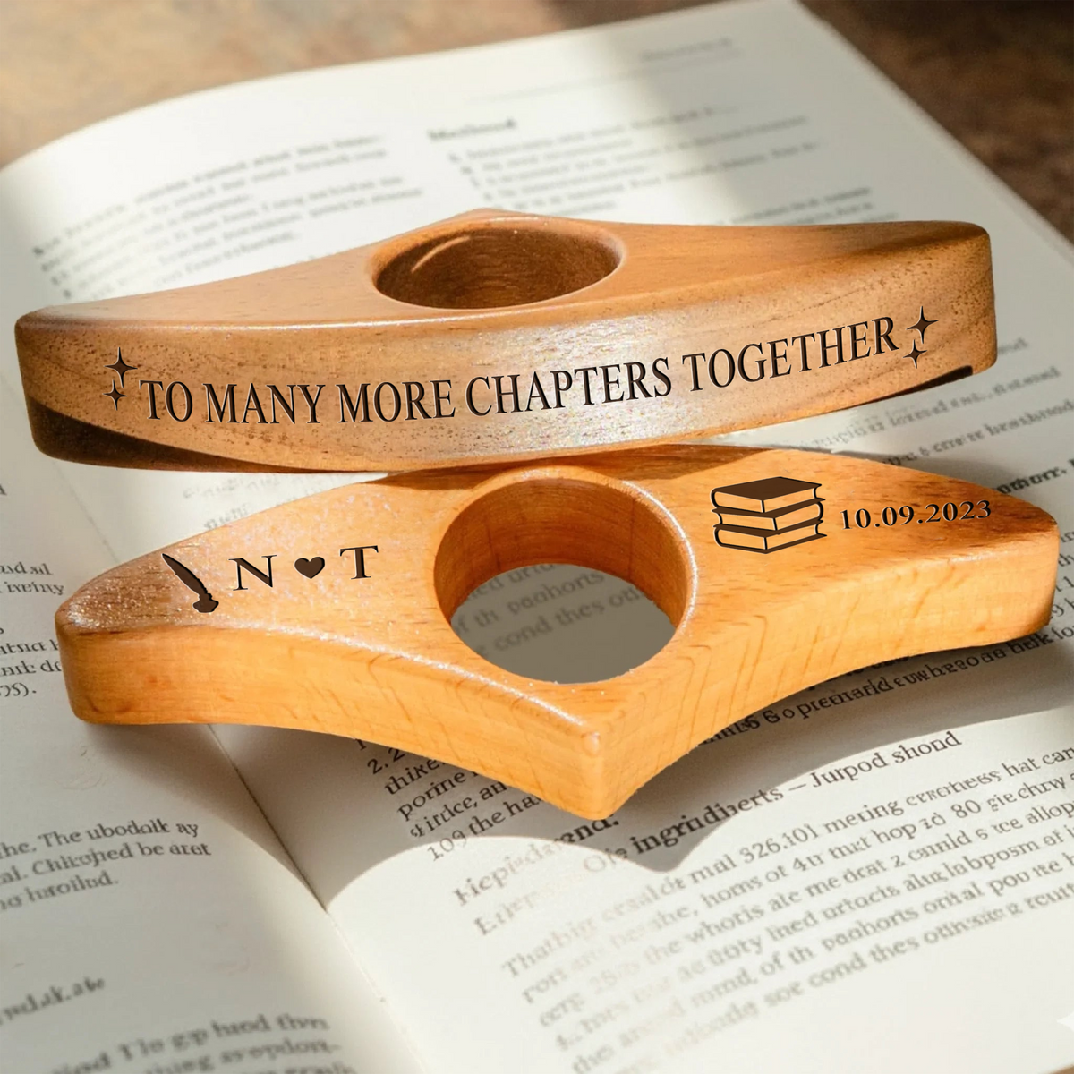 To Many More Chapters Together - Personalized Book Page Holder Gift For Book Friends CH07 899544