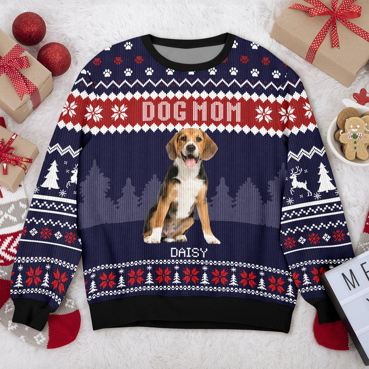 Custom Photo Dog Dad Dog Mom Ugly Sweater HA75 892916
