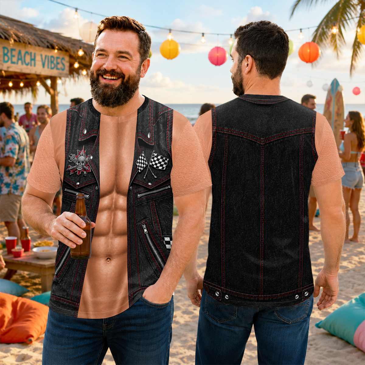 Personalized Funny Muscle Biker 3D Shirt - Novelty Gift for Men TH10 170463