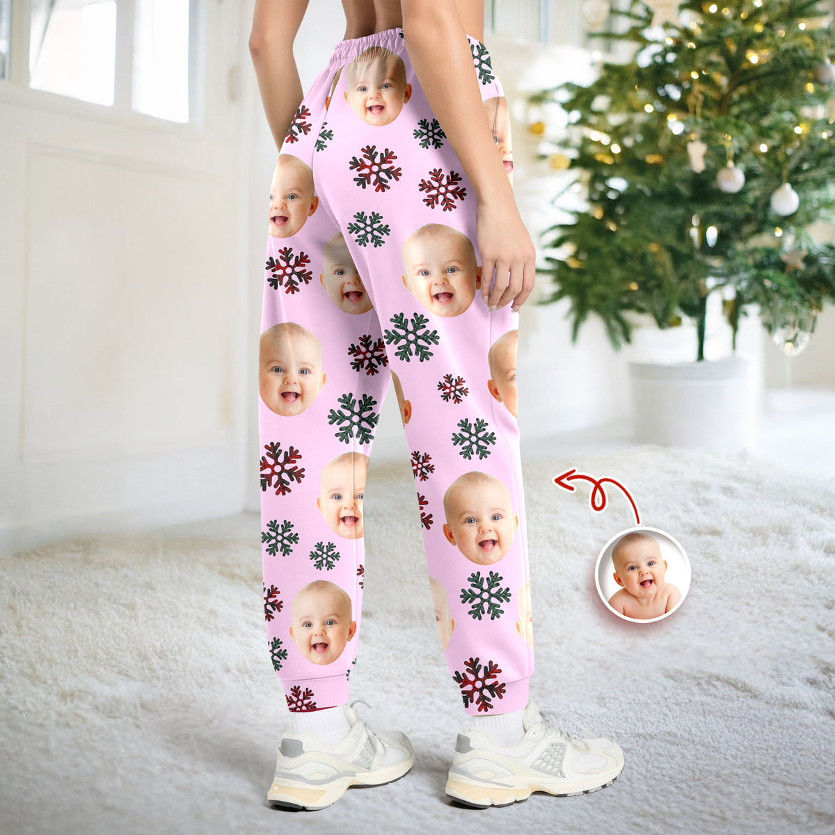 Custom Face Kid Family Personalized Christmas Sweatpants HA75 898424