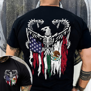 Mexico America Flag Back & Front Shirt HO82 N369 894968