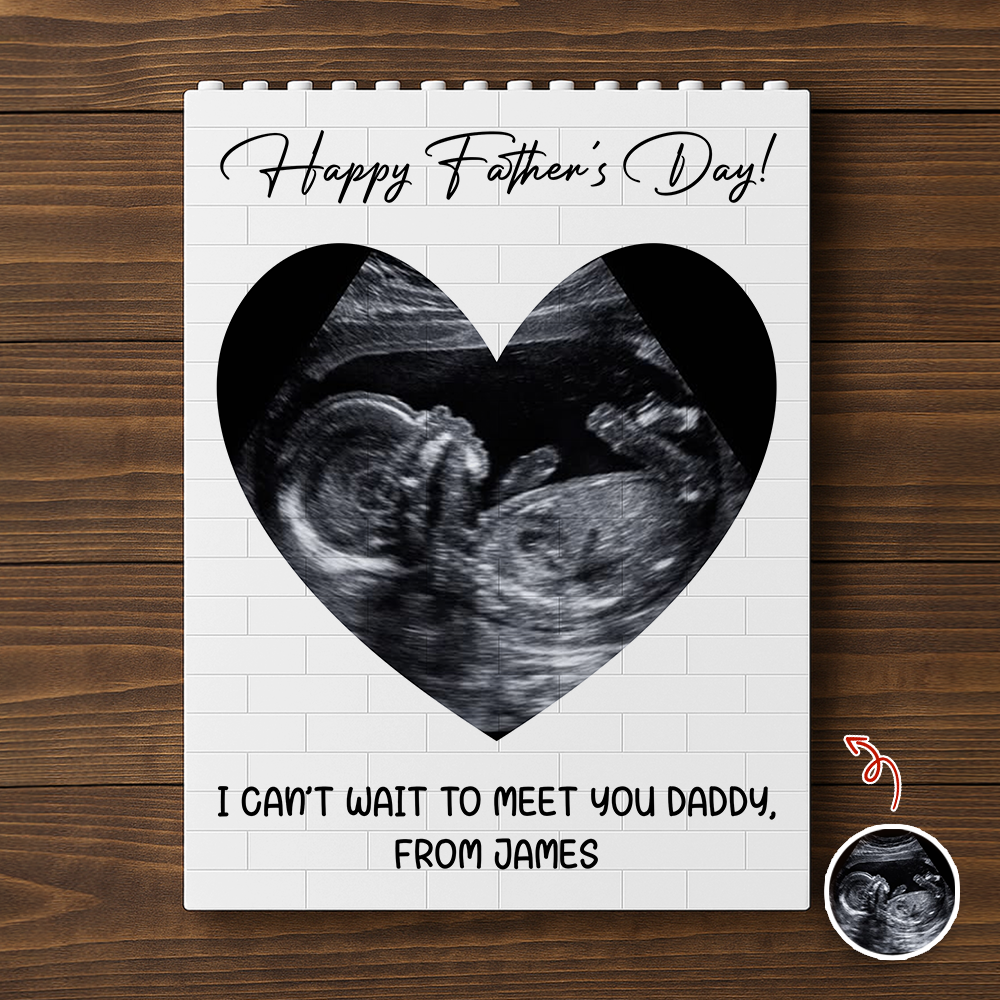 Custom Photo Happy Father's Day Building Brick Block Gift For Dad CH07 911628