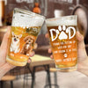 Custom Photo Thanks Dad We Woof You Print Beer Glass Father's Day Gift HA75 892218