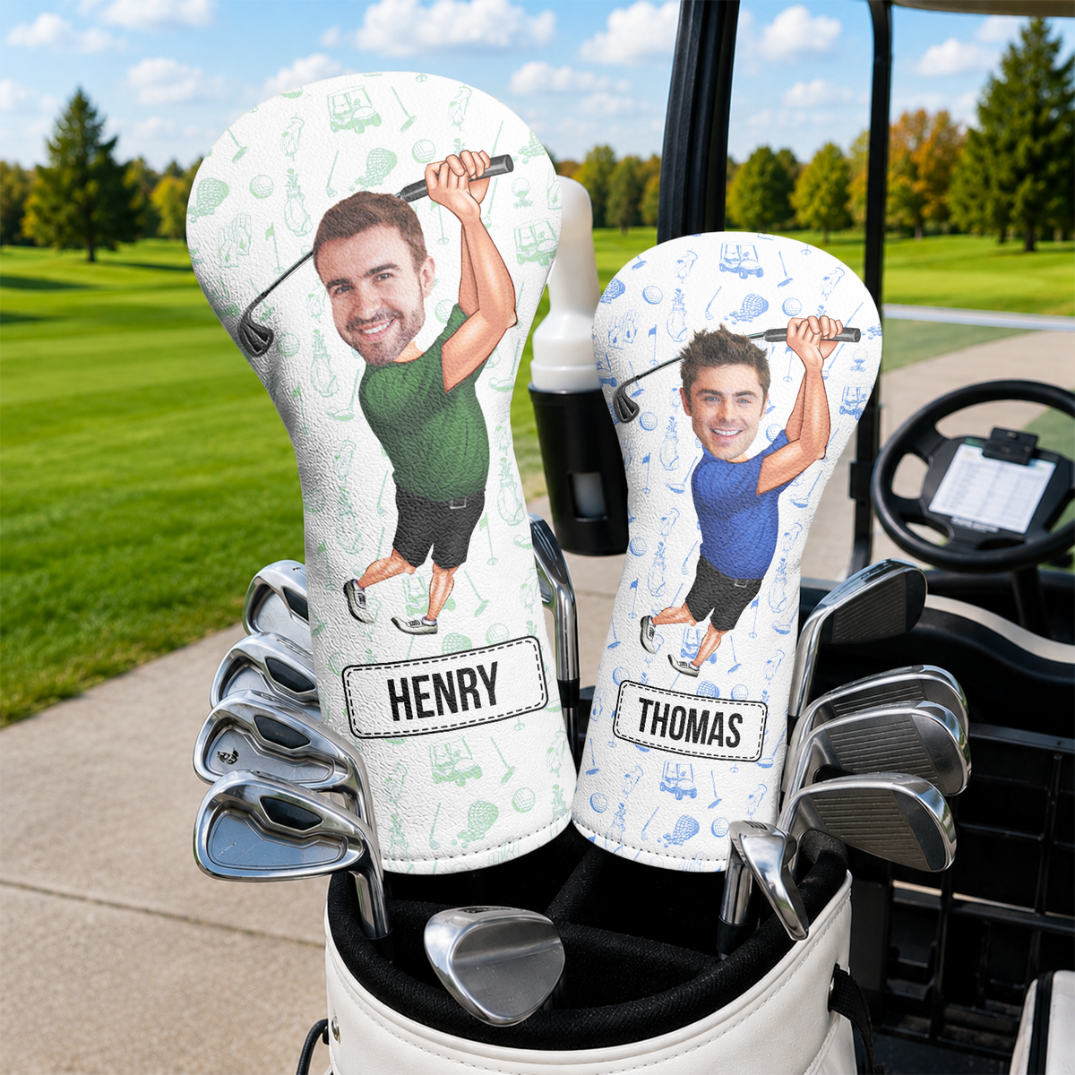 Custom Funny Golfer Photo Golf Head Cover - Golf Lovers Gift CH07 911430