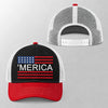 American Flag 4th of July Patriotic Trucker Hat, Patriotic USA Hat HA75 921668