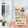 Custom Photo Dad Mom Left Me Beautiful Memories Personalized Wind Chimes Memorial Gift CH07 895278