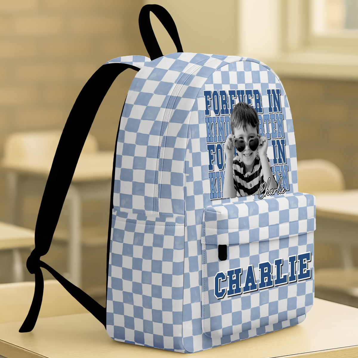 Forever in Kindergarten Backpack – Personalized Photo School Bag for Kids TH10 170291