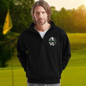Personalized Ball Golf Embroidered Quarter Zip Sweatshirt, Unique Golf Enthusiast Gift, Golfers and Coaches Gift HO82 900760