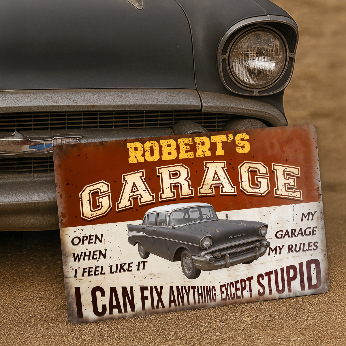 I Can Fix Anything Customized Classic Metal Signs Custom Garage Sign Gift for Dad Grandpa CH07 896224