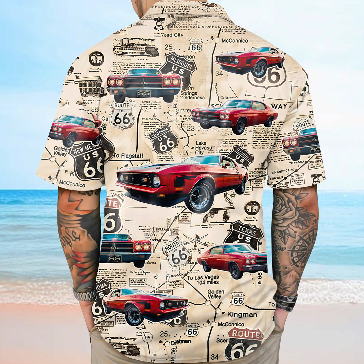 Custom Car Photo Retro Style Hawaiian Shirt HO82 894430