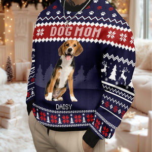 Custom Photo Dog Dad Dog Mom Ugly Sweater HA75 892916