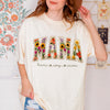 Custom Mama Shirt With Kids Names Faux Embroidery Effect Comfort Shirt HO82 903346
