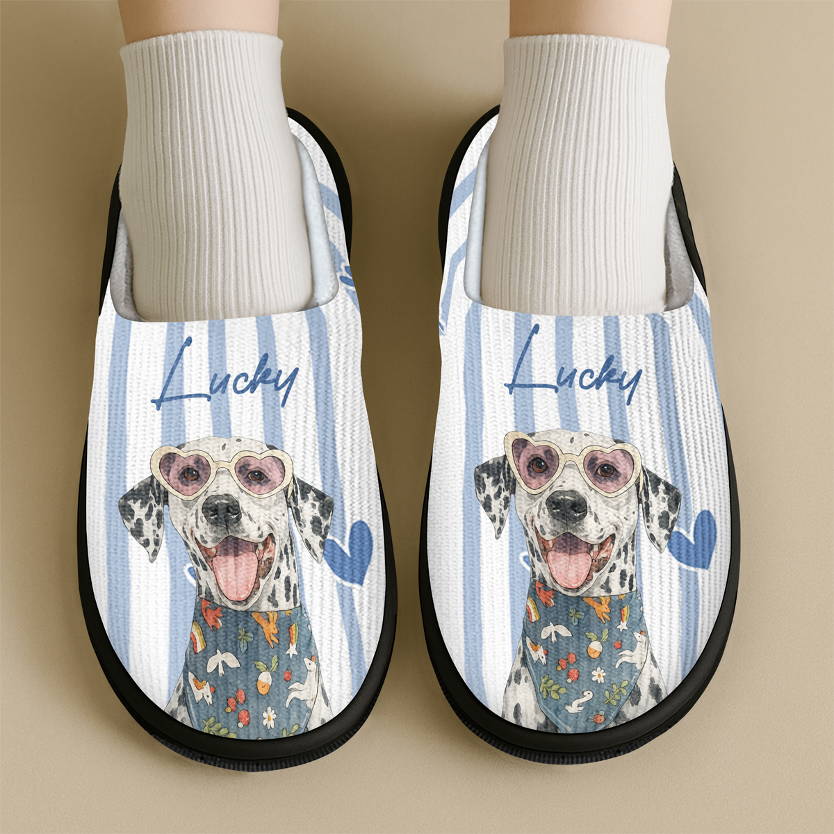 Custom Pet Photo Slippers Cozy Pet Lover Gift for Christmas HO82 903486