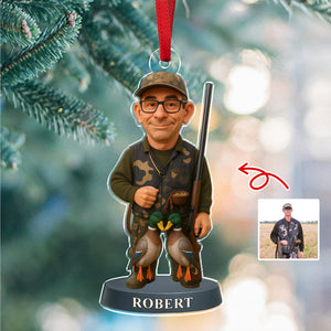 Custom Photo Hunting 3D Effect Figure Art Acrylic Ornament For Duck Hunter HA75 898122