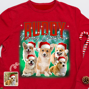 Custom Dog Photo Christmas Sweatshirt TH10 896269
