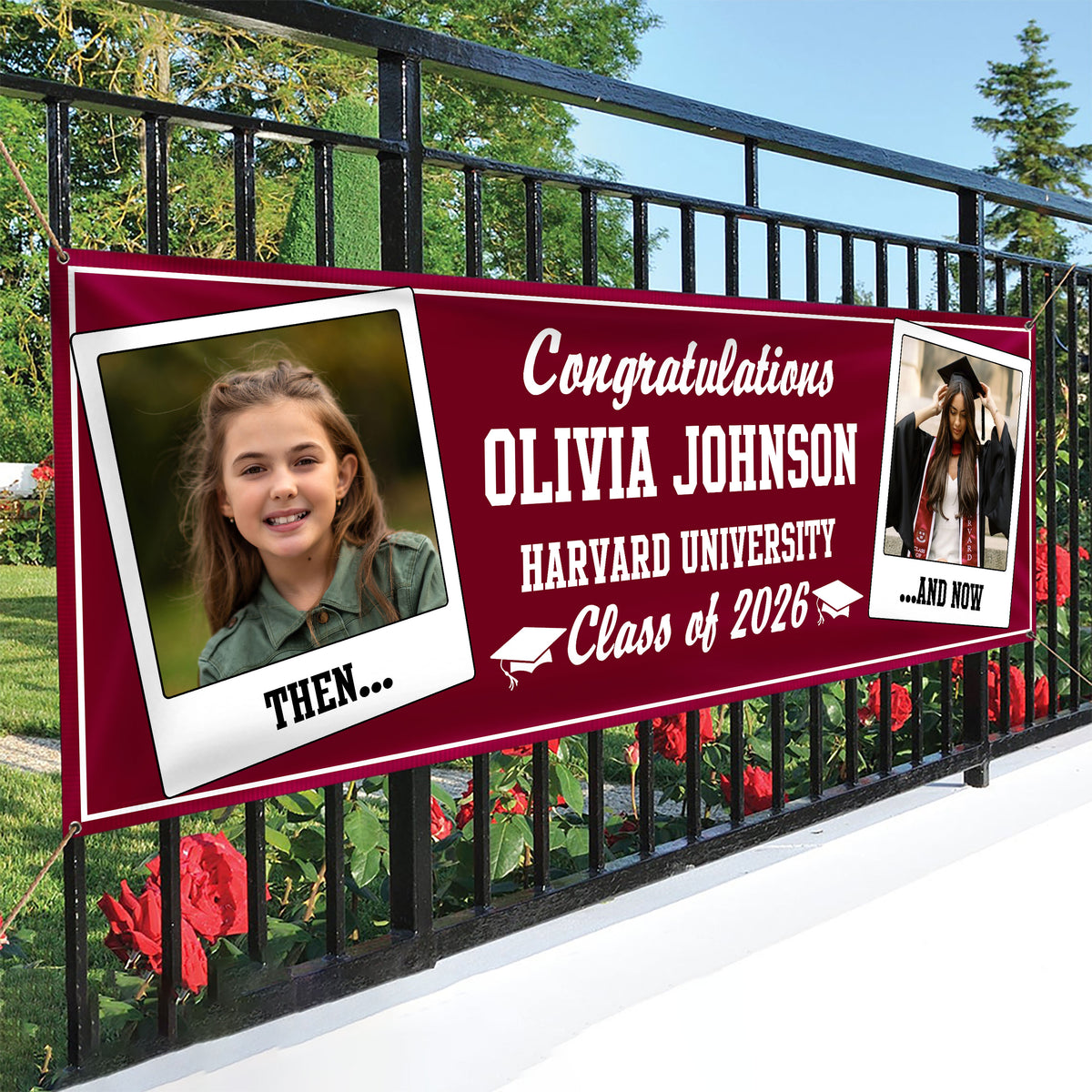 Let's Make Memories Class Of 2026 Personalized Graduation Banner HO82 901724