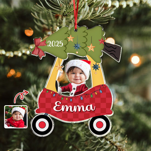 Custom Photo Kid, Baby Christmas Personalized Acrylic Ornament HA75 897530