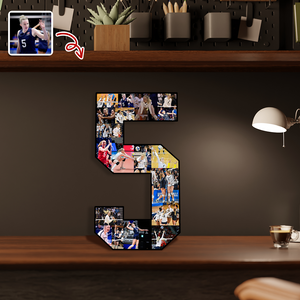 The Photo Collage And Wood Frame For Seniors And Birthdays For Volleyball Lover TH10 896519