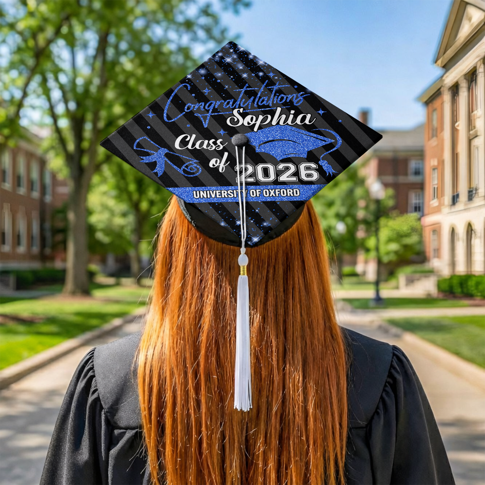 Congrats Class Of 2026 Personalized Graduation Cap Topper HA75 920820