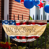 Custom Family Name We The People America Non-Pleated Fan Flag TH10 898895