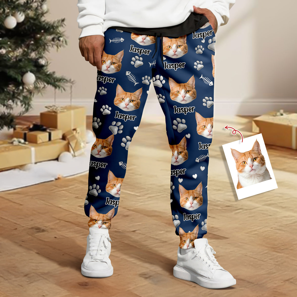 Custom Cat Face Personalized Sweatpants Gift For Cat Lovers HA75 898132