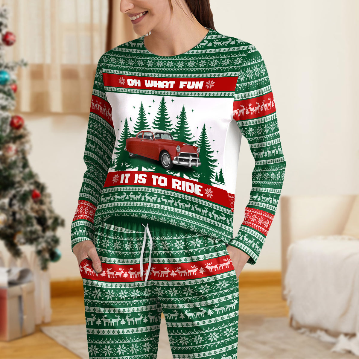 Custom Car Photo Oh What Fun It Is To Ride Sleepwear For Men, Car Lovers CH07 895624